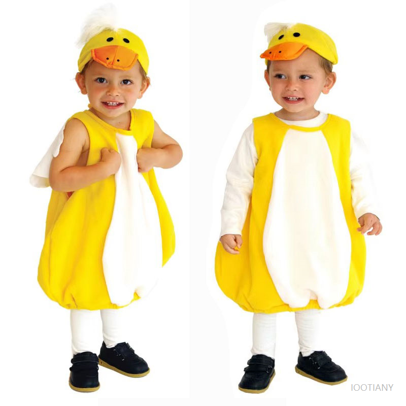 Anime Cosplay Toddler - Baby Toddler Cute Yellow Duckling Costume