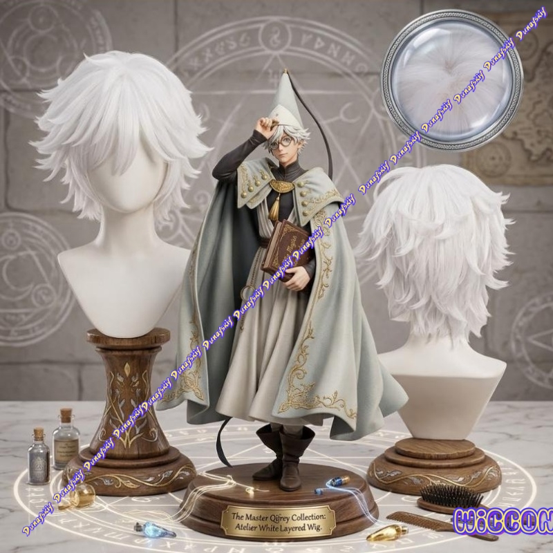 Cosplay Anime White Hair - Qifrey Cosplay Wig Short White Hair