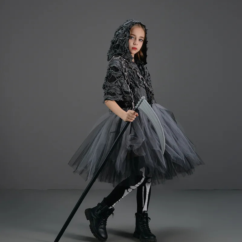 Anime Cosplay Youtube Shorts - Halloween Girls Demon Horror Death Costume