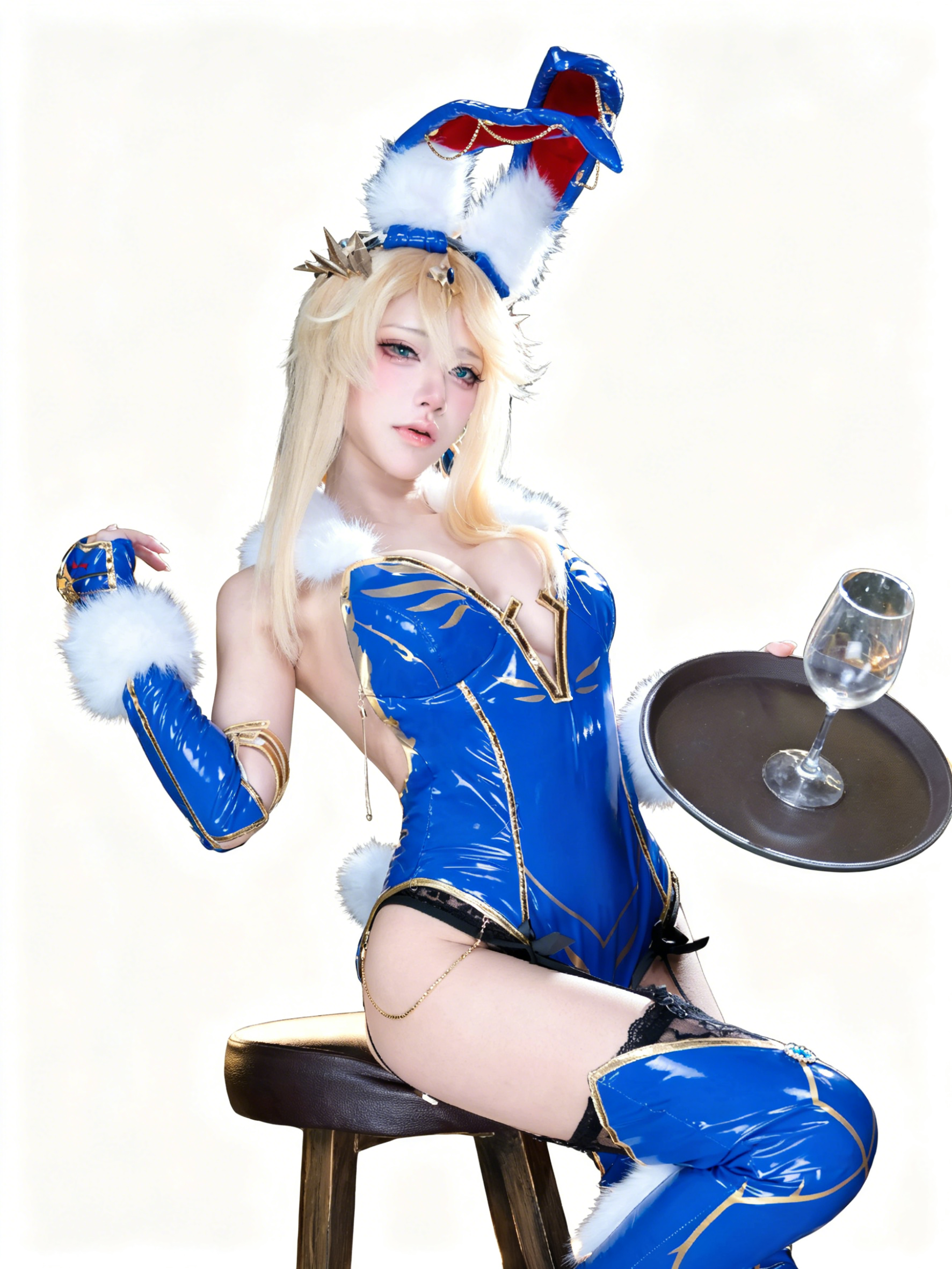 Anime Cosplay For Girls - FGO Lancer Artoria Bunny Girl Fate
