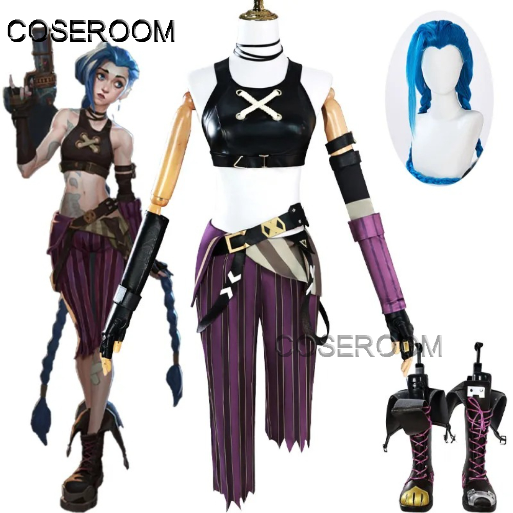 Anime Cosplay For Girls - Game Newly Jinx Cosplay Costume LOL