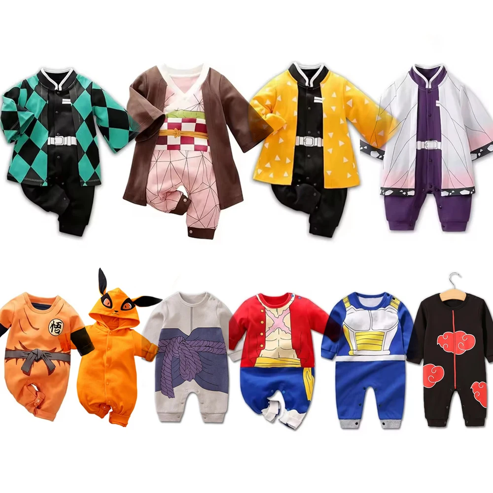Anime Cosplay Toddler - 0-18 Months Anime Baby Rompers Newborn