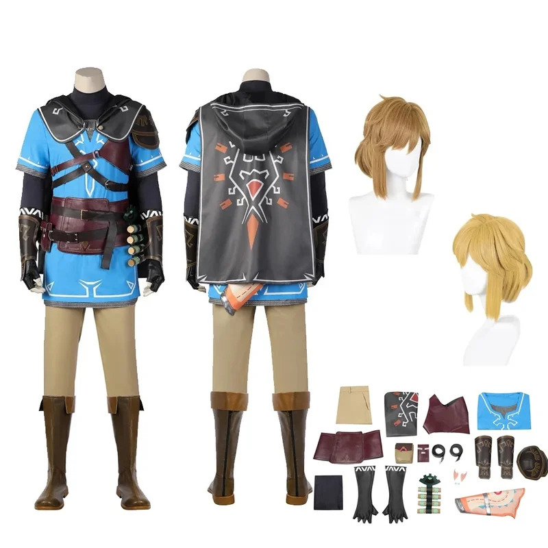 Anime Cosplay Youtube Shorts - Game Link Cosplay Costume Shirt Cloak