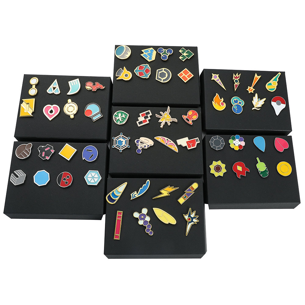 Anime Cosplay Pokemon - Pokemon Gym Badges Kanto Johto Hoenn