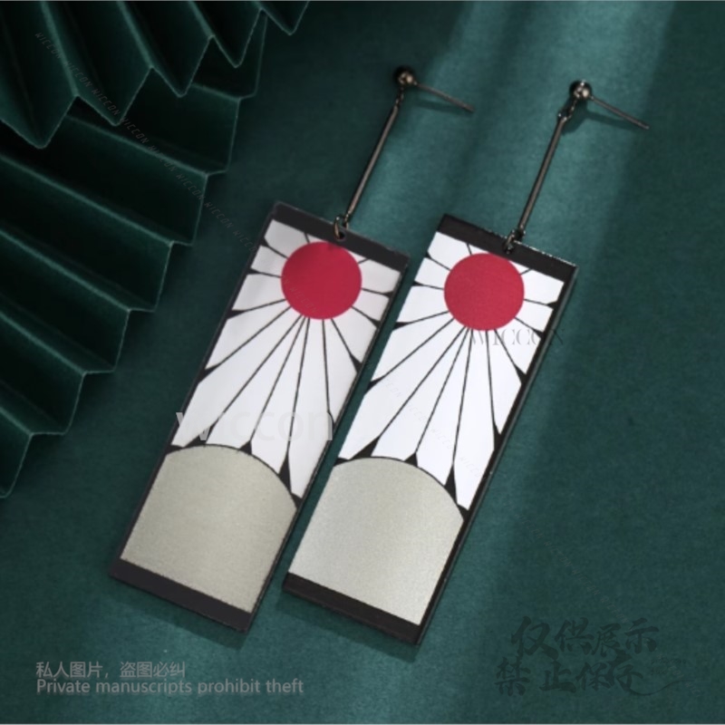 Acrylic Earrings Ear Clips Sty - Anime Cosplay Demon Slayer 리뷰 및 가격
