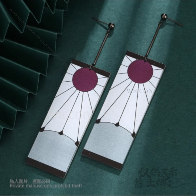Acrylic Earrings Ear Clips Sty - Anime Cosplay Demon Slayer 리뷰 및 가격