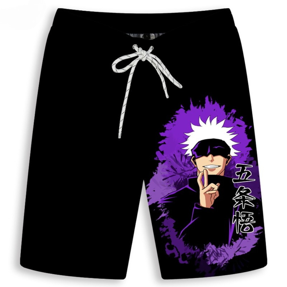 Men's Gojo Satoru Printed Shor - Quick Anime Cosplay 리뷰 및 가격