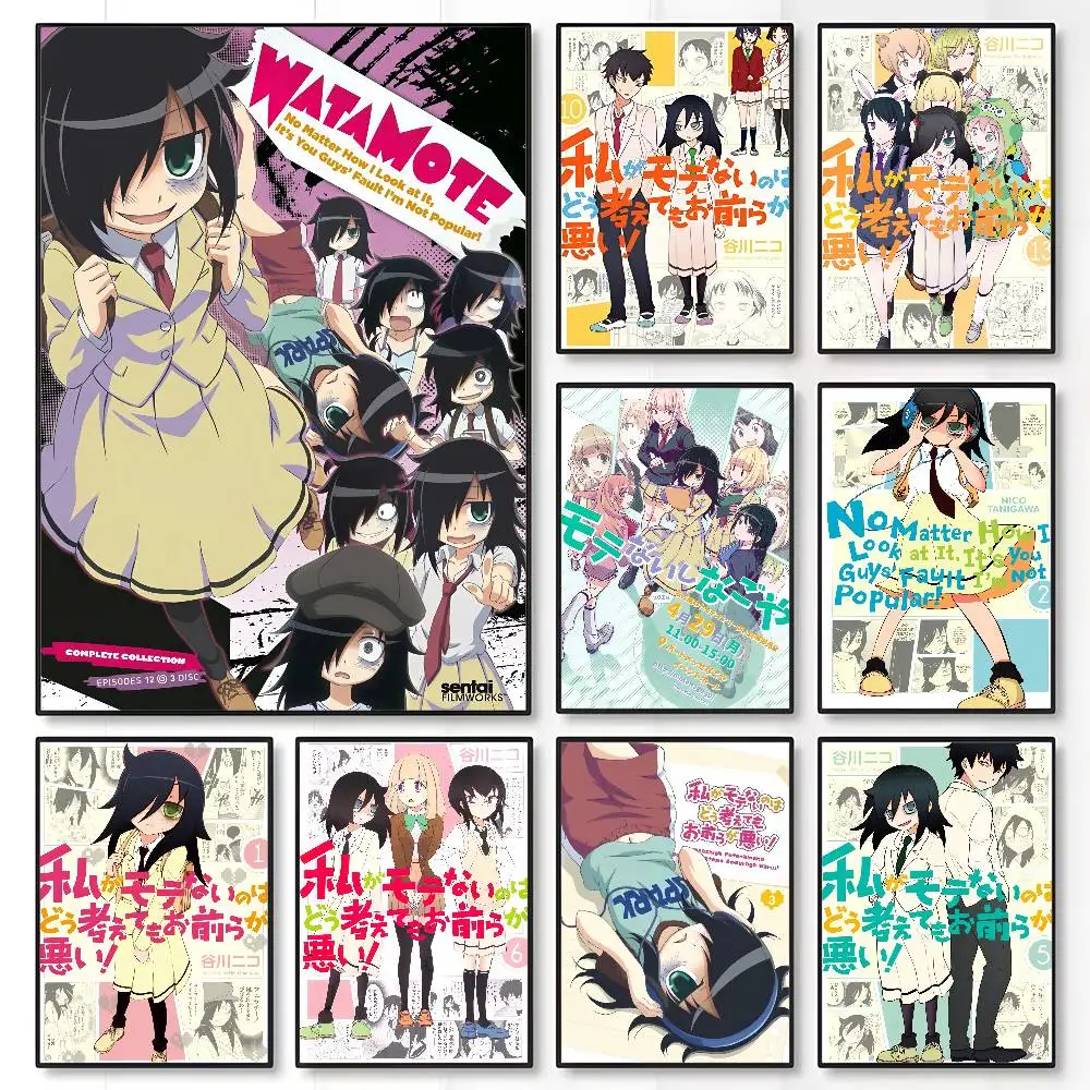 Anime W-Watamote Kuroki Tomoko - Anime Cosplay Wallpaper 리뷰 및 가격