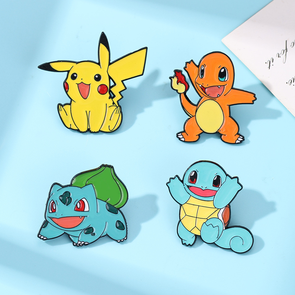 4Pcs Pokemon Enamel Pins Set,  - Anime Cosplay Pokemon 리뷰 및 가격