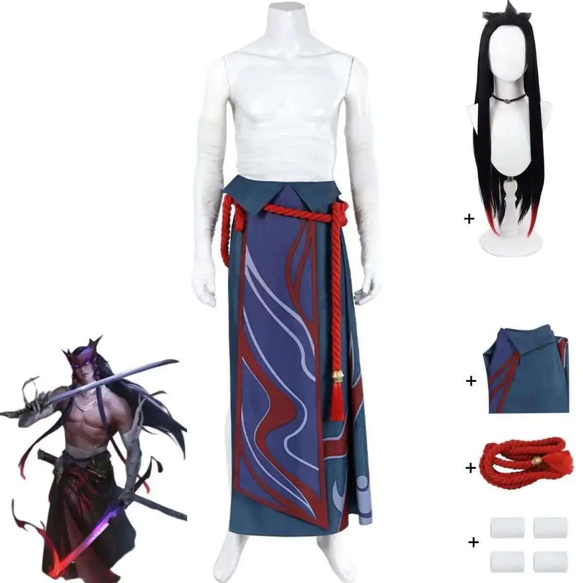 Game LOL Unforgotten Yone Cosp - Anime Cosplay To Buy 리뷰 및 가격
