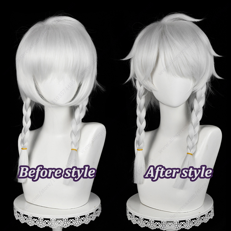 Seer Eli Clark Cosplay Wig 45c - Cosplay Anime White Hair 리뷰 및 가격