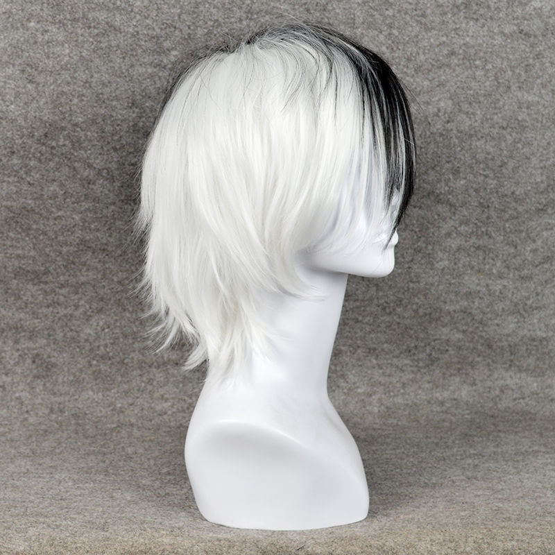 Anime Game Danganronpa Black a - Cosplay Anime White Hair 리뷰 및 가격