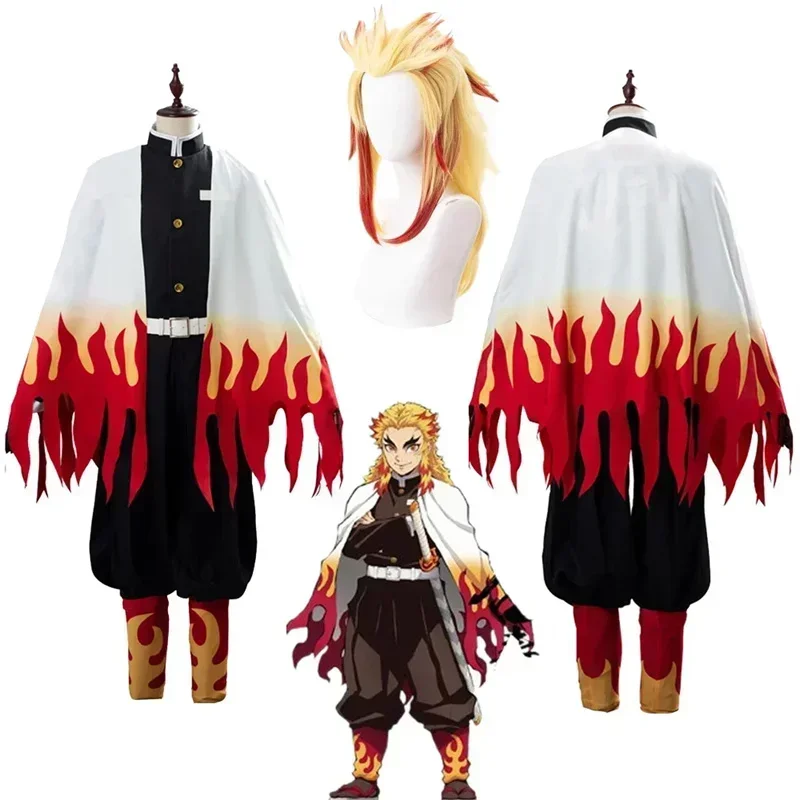 Rengoku Kyoujurou Fantasy Wigs - Anime Cosplay Demon Slayer 리뷰 및 가격