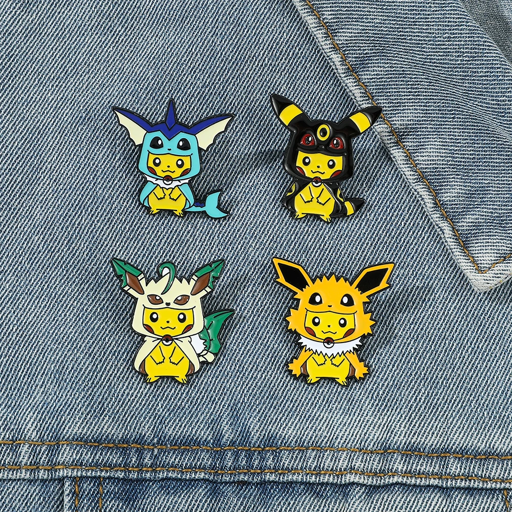 9 Pcs Creative Cartoon Brooch  - Anime Cosplay Pokemon 리뷰 및 가격