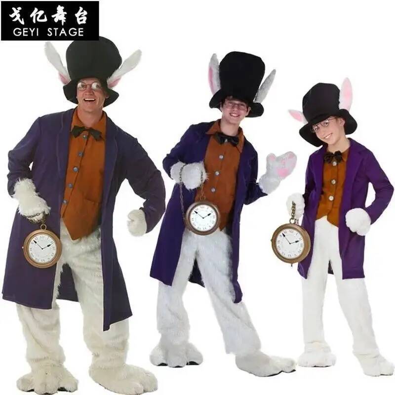 Alice Clothes White Child Rabb - Anime Cosplay Dress For Men 리뷰 및 가격