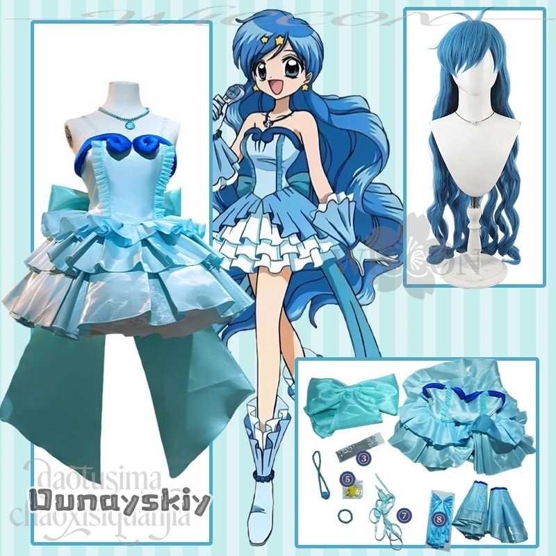 Am C S@Anime Mermaid Melody Co - Anime Cosplay Long Hair 리뷰 및 가격