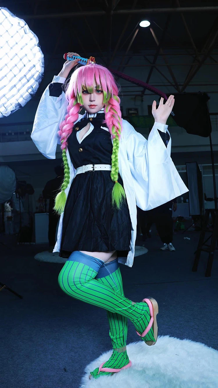 Anime Kanroji Mitsuri Cosplay  - Anime Cosplay Demon Slayer 리뷰 및 가격