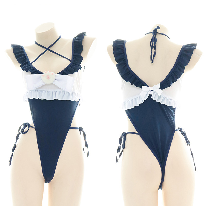 Cute Ruffled Edge One Piece Sw - Anime Cosplay Bikini 리뷰 및 가격