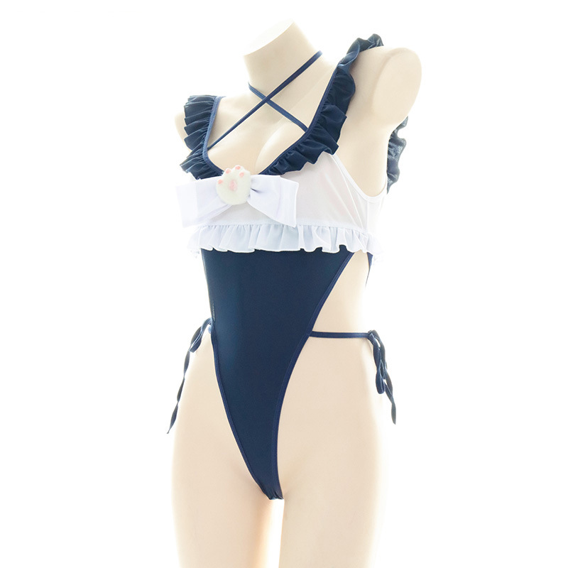 Cute Ruffled Edge One Piece Sw - Anime Cosplay Bikini 리뷰 및 가격