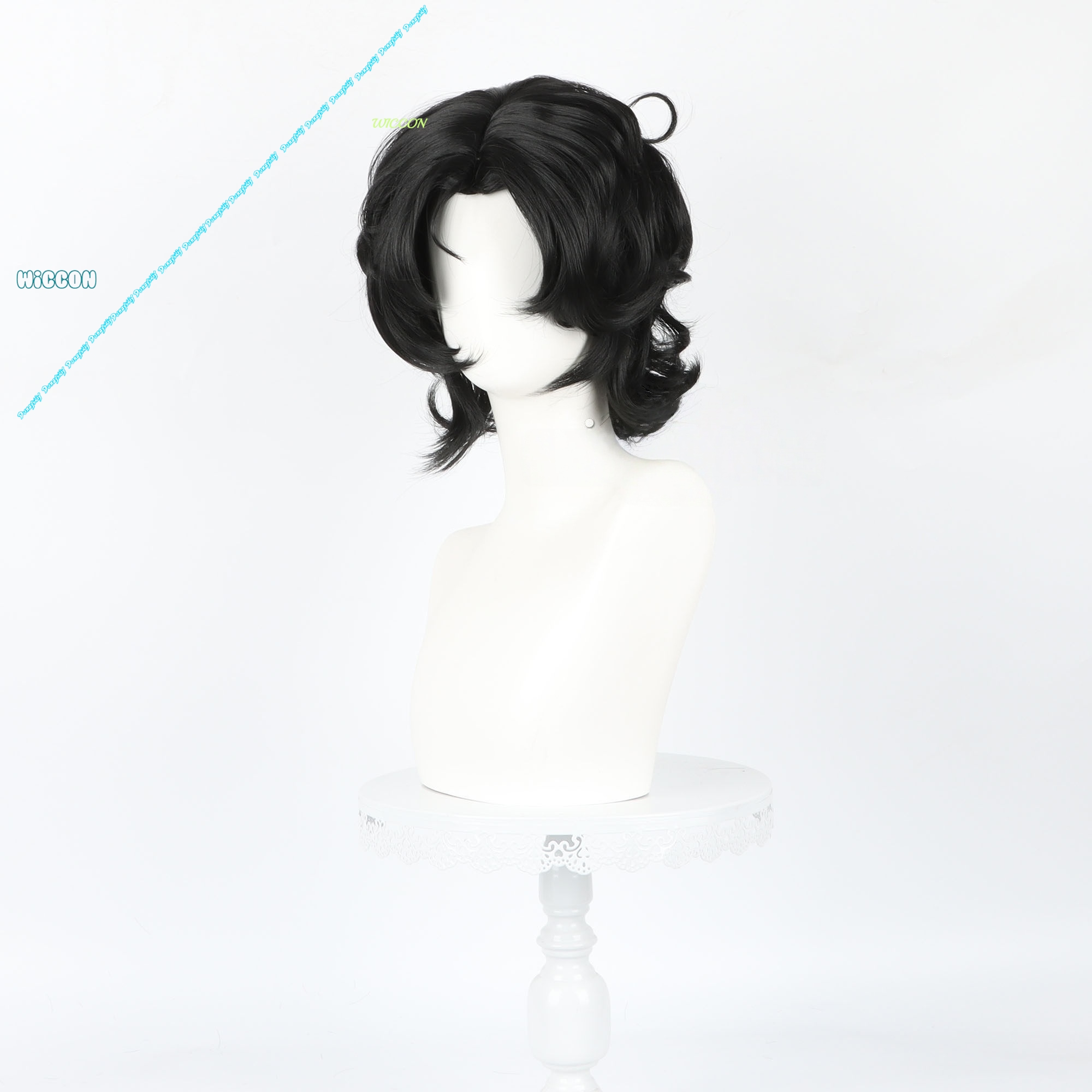 Men's Pierrot Jester Harlequin - Cosplay Anime White Hair 리뷰 및 가격
