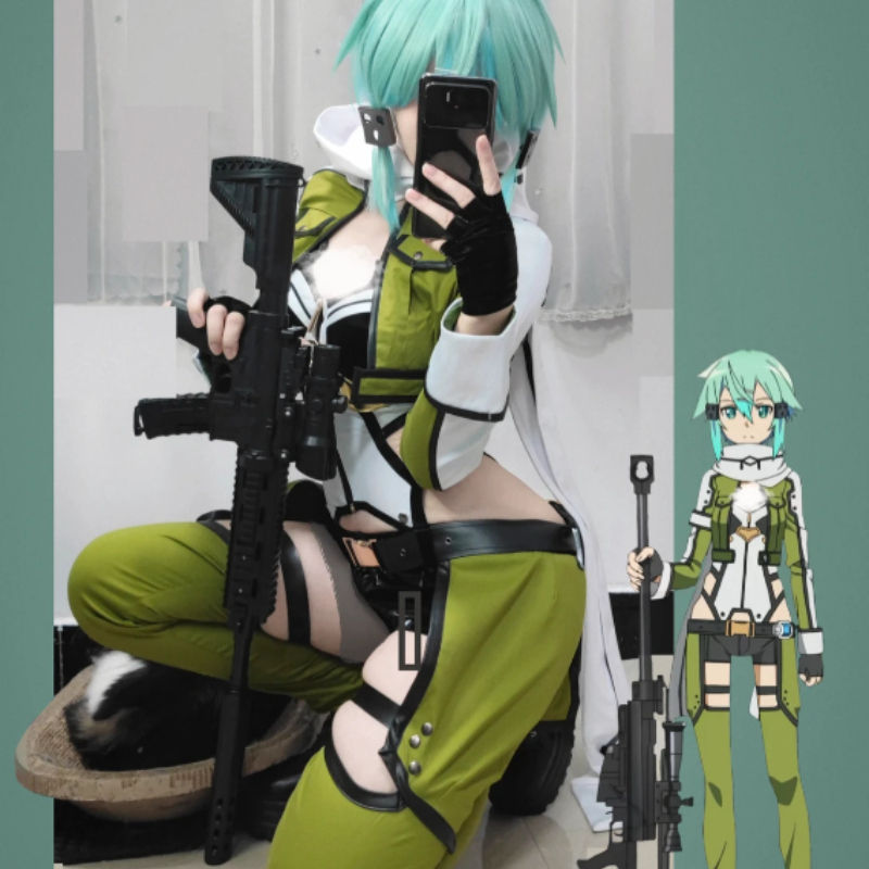 SAO Sword Art Online GGO Sinon - Cosplay Anime Online 리뷰 및 가격