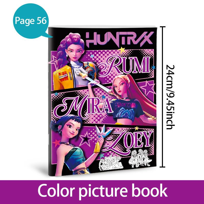 Hot 56 Pages Kids Anime Cartoo - Anime Cosplay Coloring Pages 리뷰 및 가격