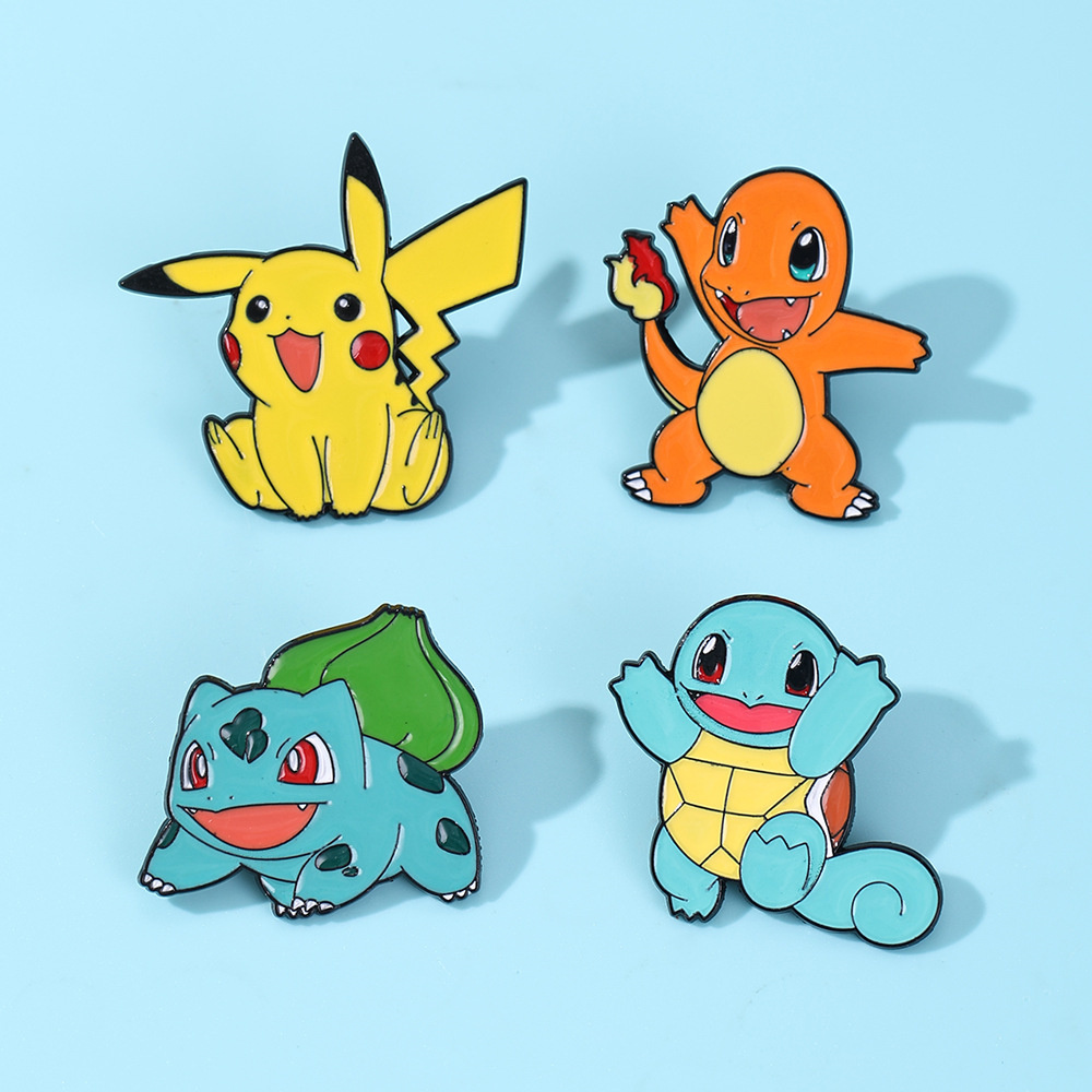 4Pcs Pokemon Enamel Pins Set,  - Anime Cosplay Pokemon 리뷰 및 가격