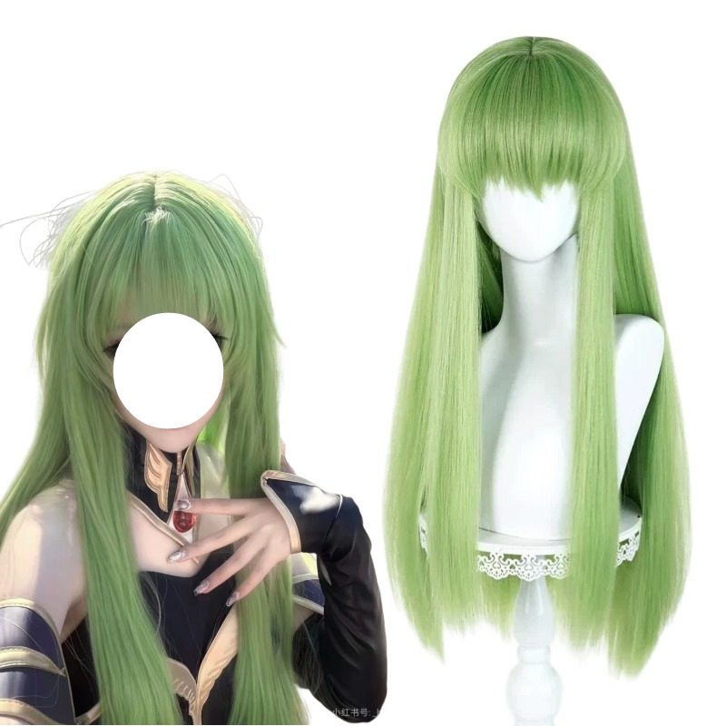 Anime CC Cosplay Green Wig Lon - Anime Cosplay Long Hair 리뷰 및 가격