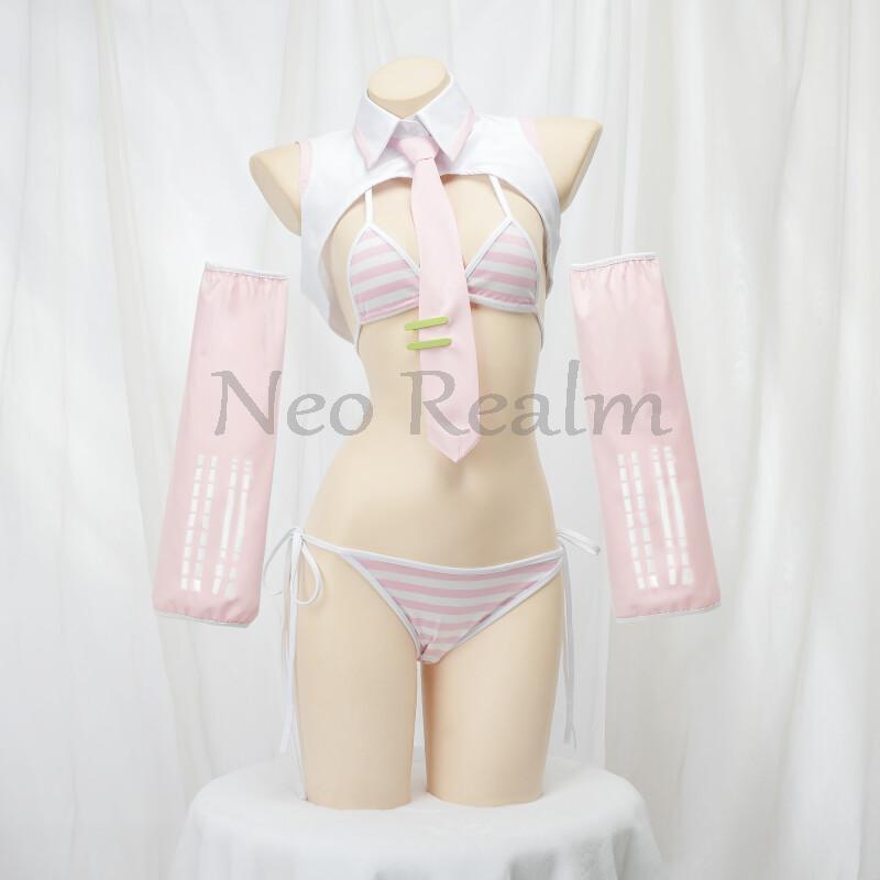 Anime  Miku Cosplay Pink Fanta - Anime Cosplay Miku 리뷰 및 가격