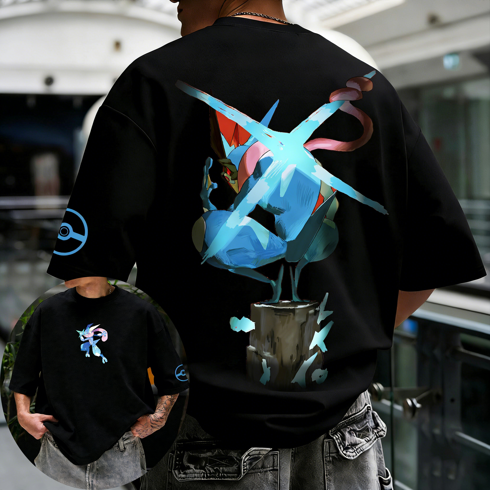 Pokémon Anime Greninja Printed - Anime Cosplay Pokemon 리뷰 및 가격