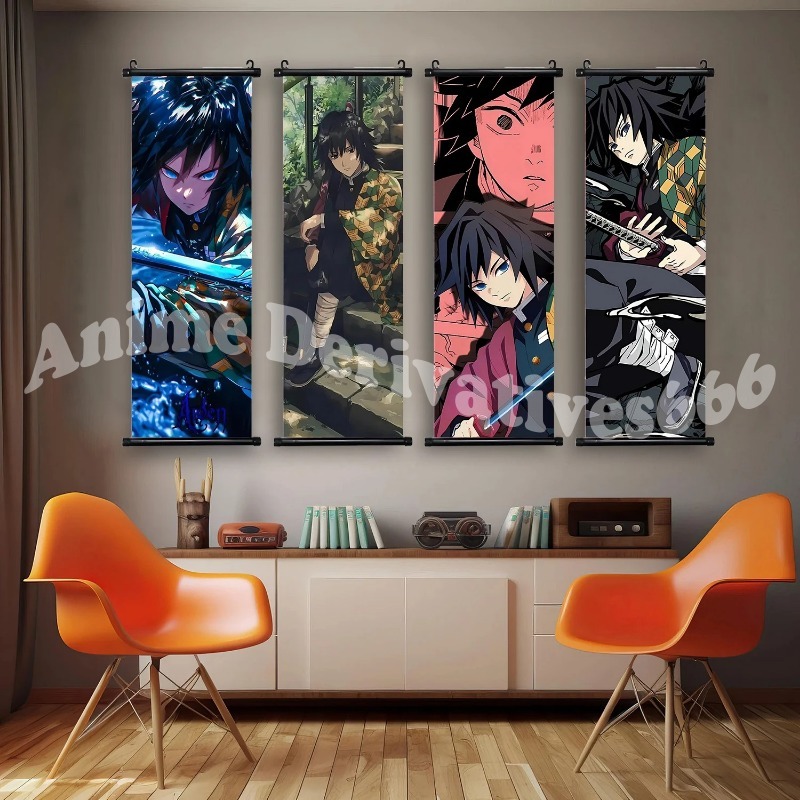 Giyu Tomioka Demon Slayer Wall - Anime Cosplay Wallpaper 리뷰 및 가격
