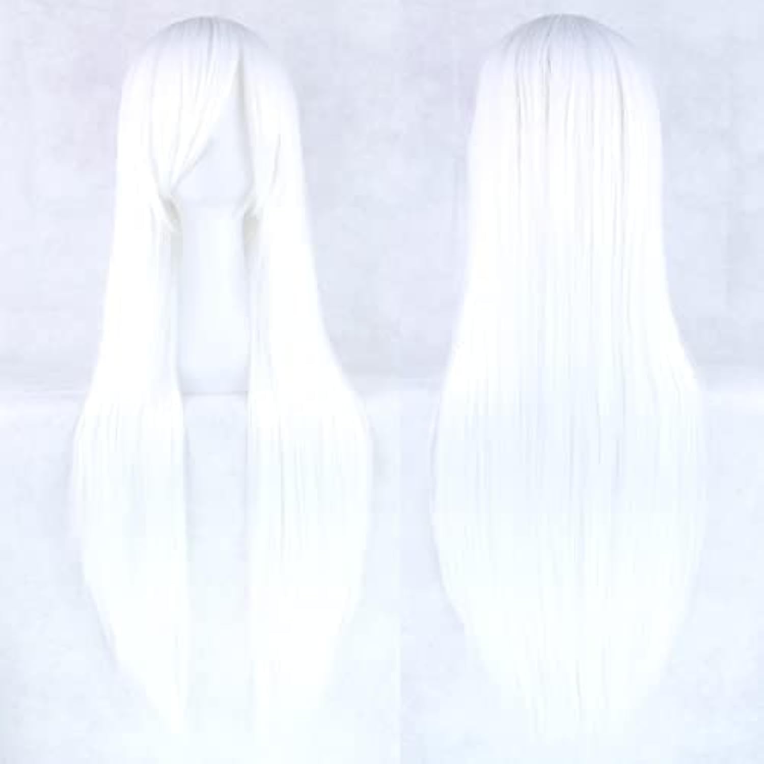 80cm Long Straight Natural Hai - Cosplay Anime White Hair 리뷰 및 가격