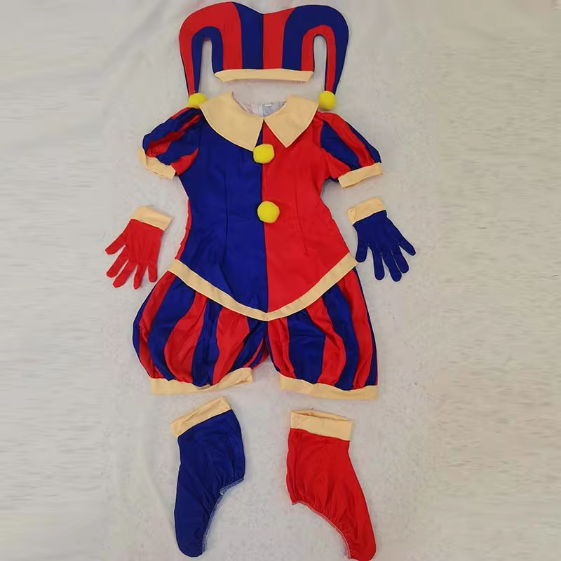 Pomni Cosplay Jumpsuit with Ha - Anime Cosplay Show 리뷰 및 가격