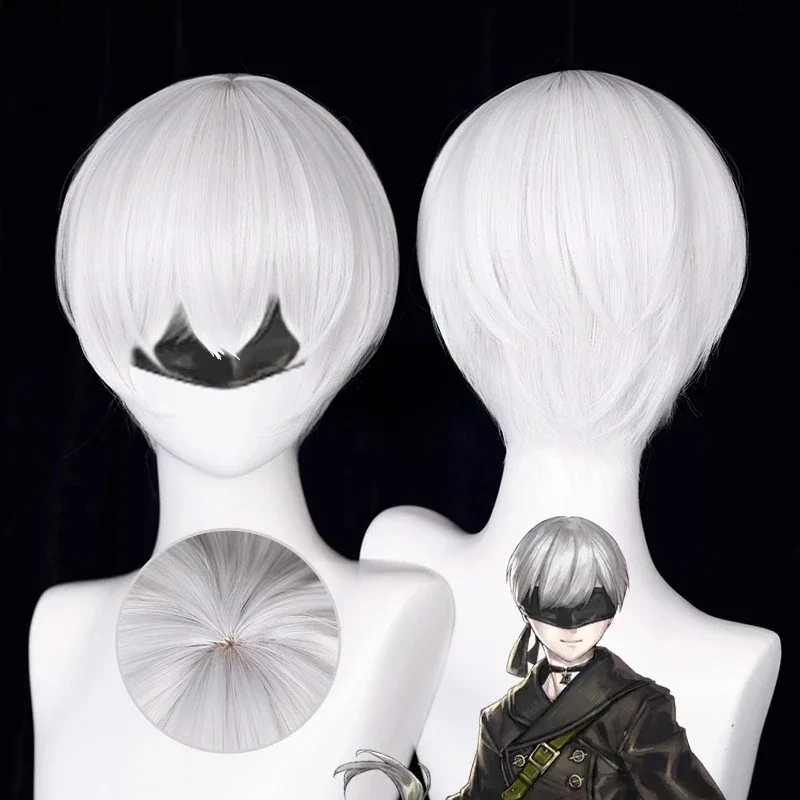 Anime 9S Cosplay Wig 2b Wig Wh - Cosplay Anime White Hair 리뷰 및 가격