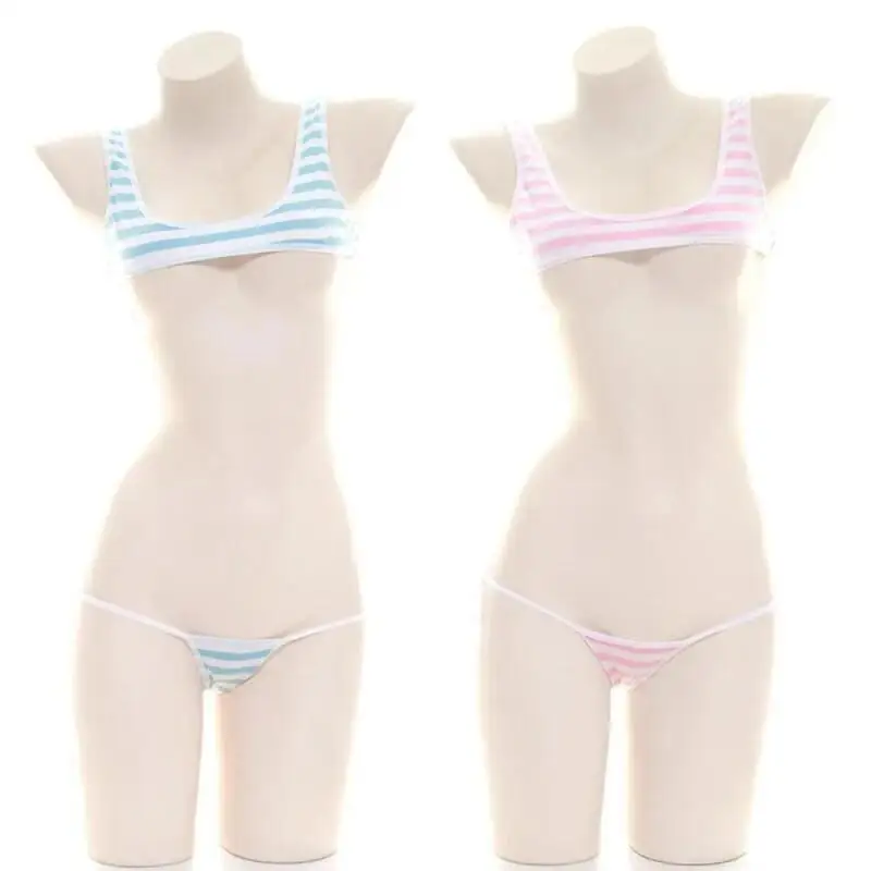 Sexy Japanese Style  Blue Whit - Anime Cosplay Bikini 리뷰 및 가격