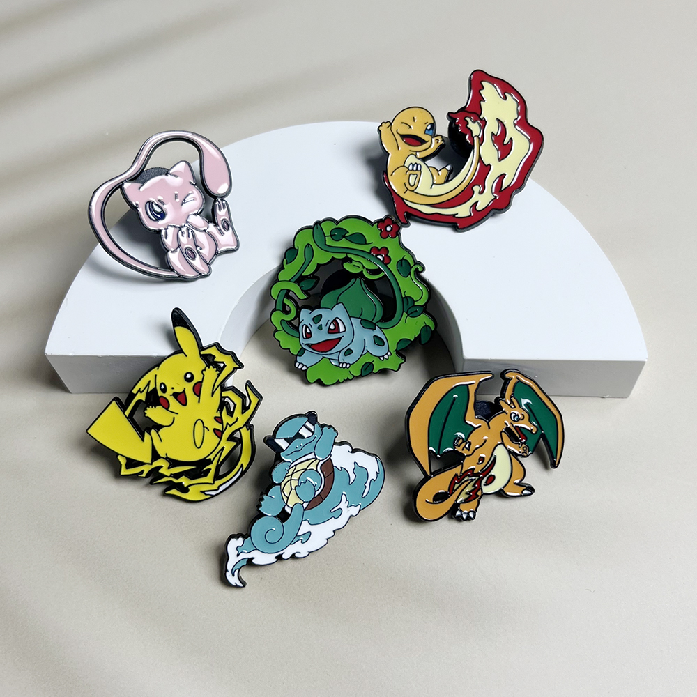 6pcs Anime Pins Set Pokemon En - Anime Cosplay Pokemon 리뷰 및 가격