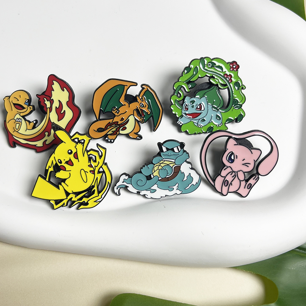 6pcs Anime Pins Set Pokemon En - Anime Cosplay Pokemon 리뷰 및 가격