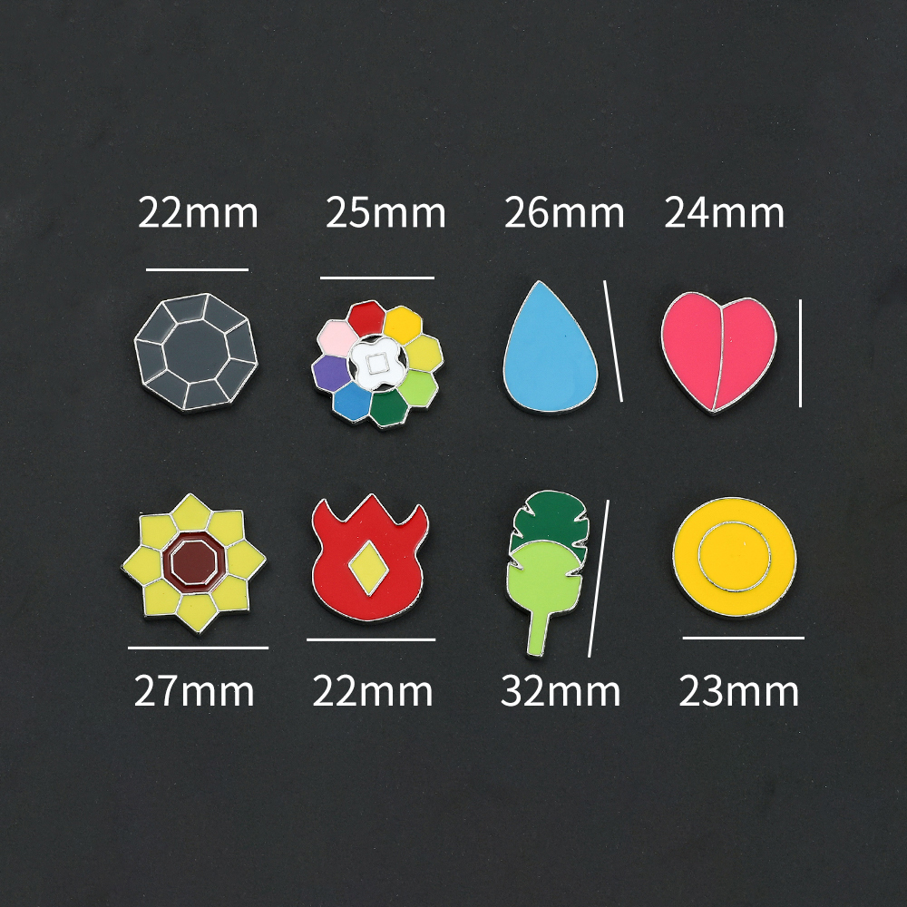 Pokemon Gym Badges Kanto Johto - Anime Cosplay Pokemon 리뷰 및 가격